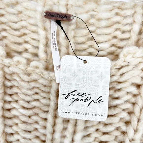 NWT Free People Be There Pullover Sweater in Pearl, XS - Picture 9 of 14